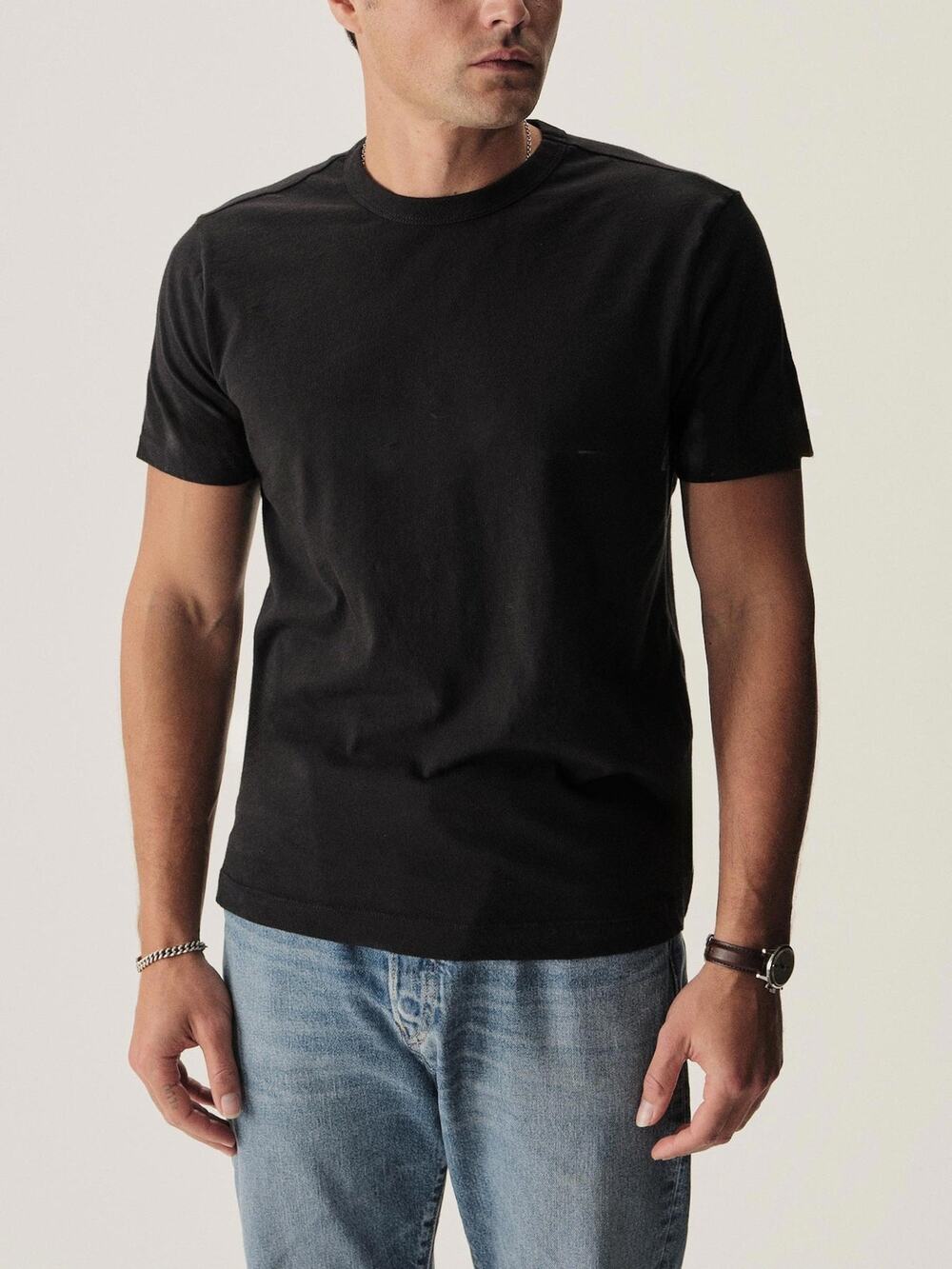 Buck Mason Black Slub Cotton Classic Fit Short Sleeve Casual Tee NWT XXL